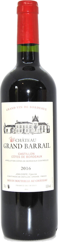 ChÃ¢teau Grand Barrail Castillon CÃ´tes de Bordeaux  2016