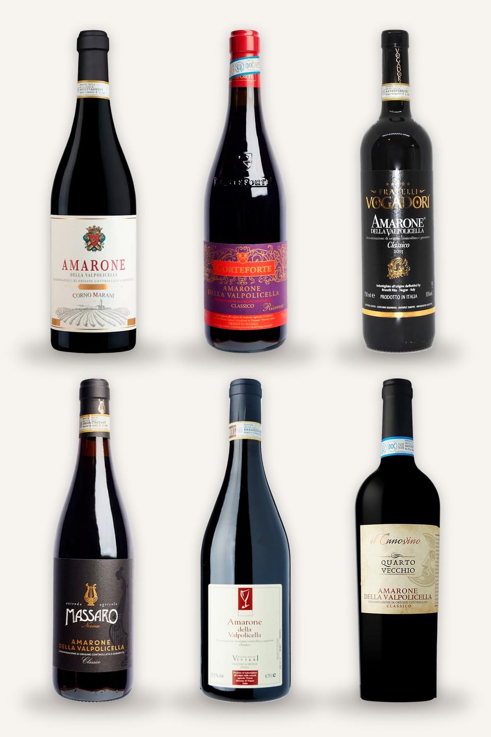 Amarone Smagekasse med 6 topamaroner
