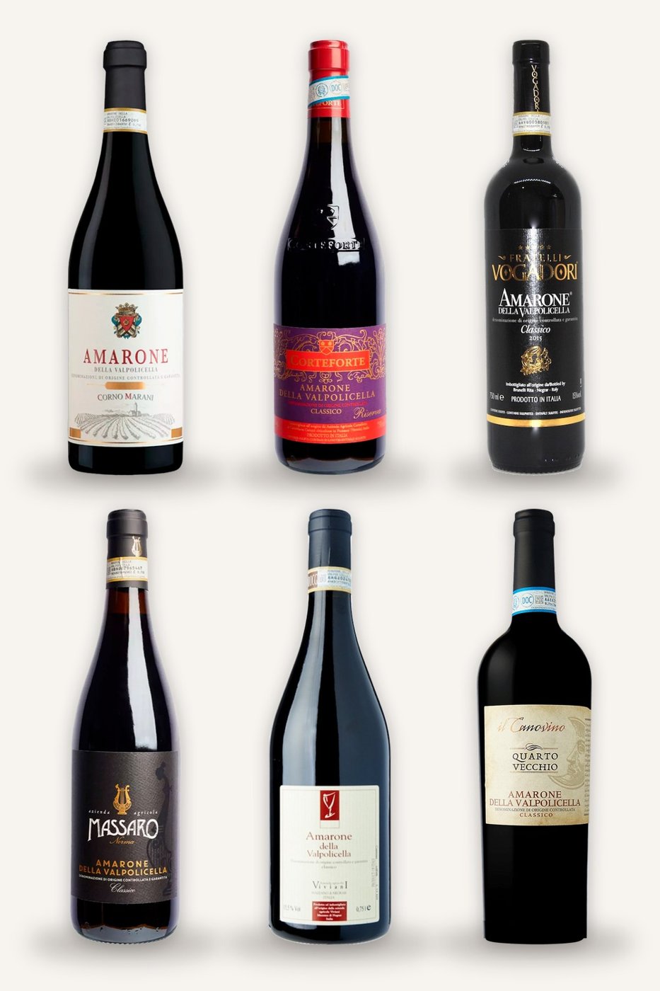 Amarone Smagekasse med 6 topamaroner