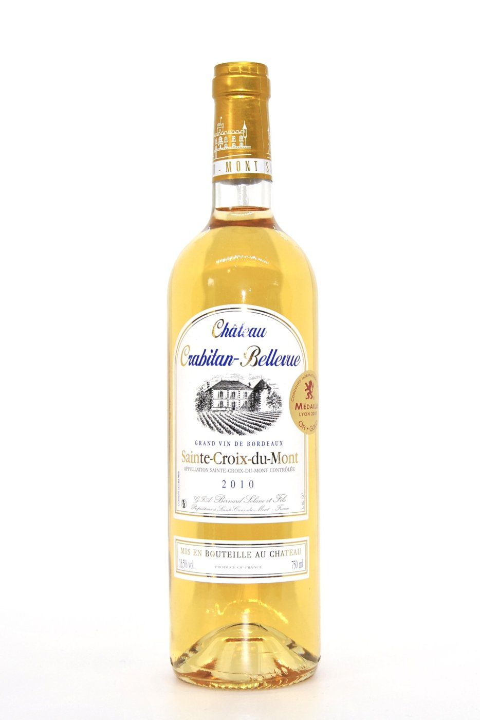 Château Crabitan-Bellevue, Sainte Croix du Mont 2015 - GULDMEDAILLE