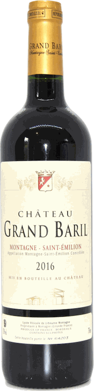 Château Grand Baril, Montagne-Saint-Émilion 2016
