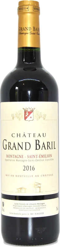 Château Grand Baril, Montagne-Saint-Émilion 2016